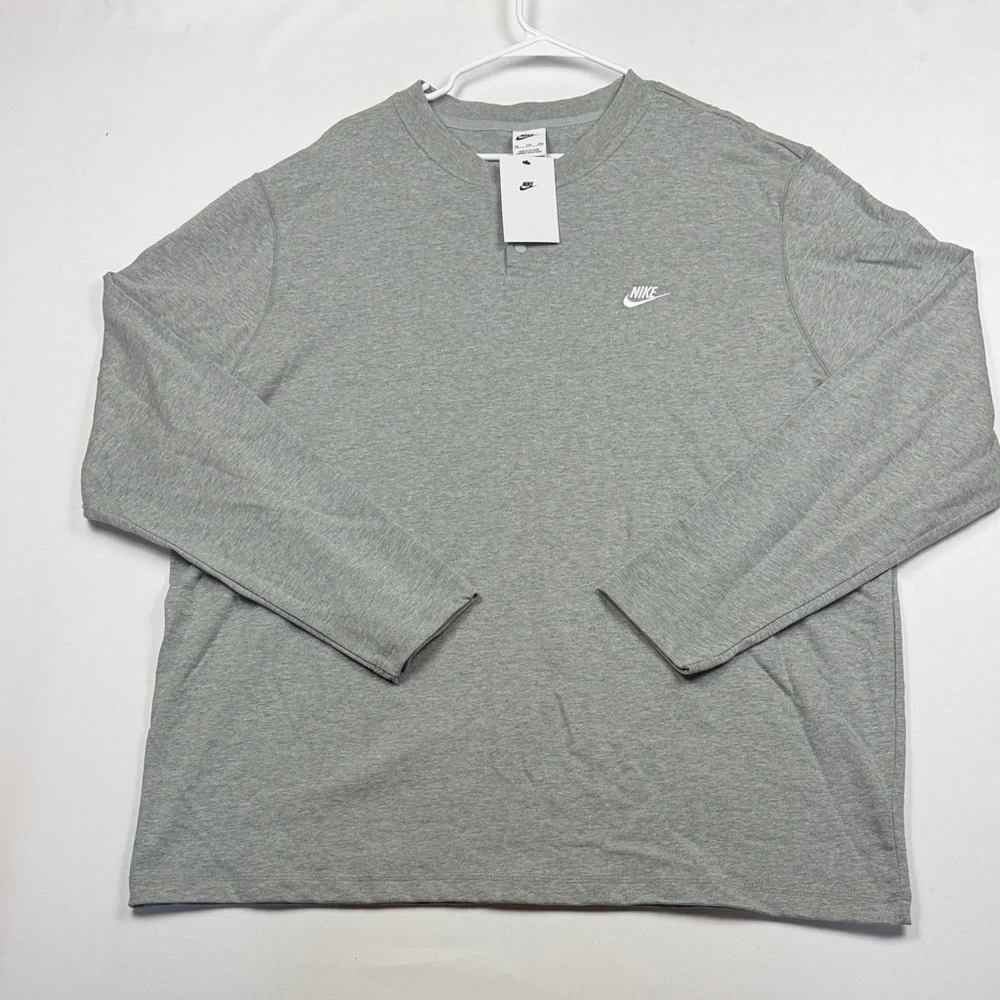 Nike Men's Heather Gray Long Sleeve Tee XXL. NWT